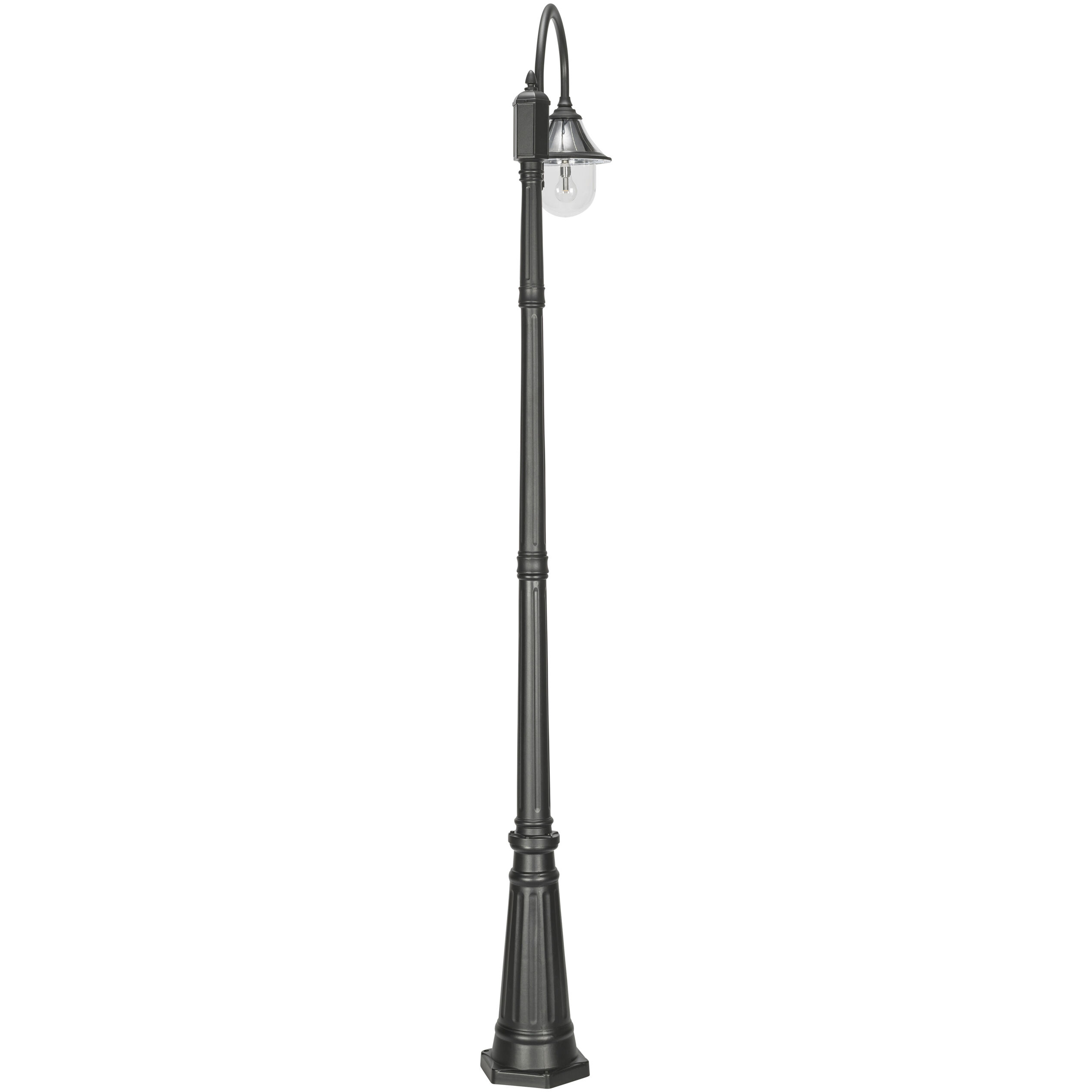 Orion 1 Light 94.63 inch Black Post Light, Solar
